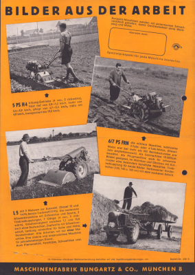 Preview: Bungartz Einachsschlepper Programm 1955