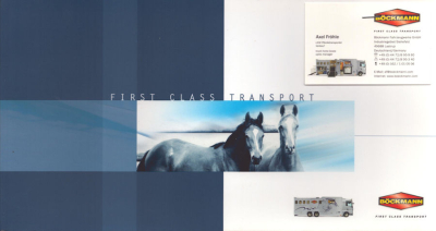 Böckmann Pferde-Transport Fahrzeuge 2 Prospekte ca. 2008