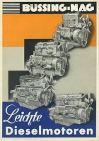 Büssing-NAG Diesel Motoren Prospekt 1930er Jahre