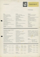 Büssing Supercargo U Pritschenwagen Prospekt 10.1963