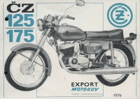 CZ 125 / 175 brochure 1970s