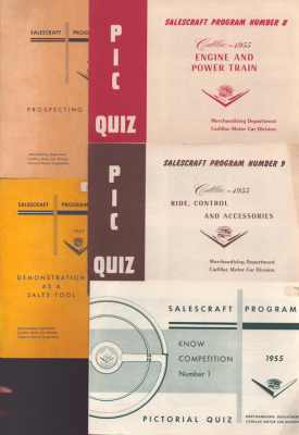 Cadillac 6 Salescraft Programs 1955