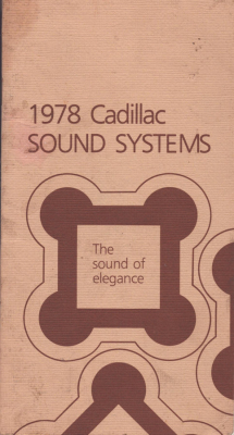 Cadillac Sound systems Prospekt 1978
