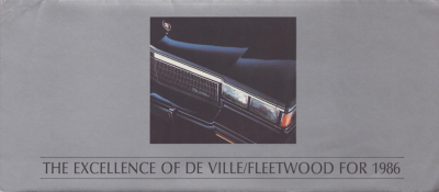 Cadillac De Ville / Fleetwood Prospekt 1986