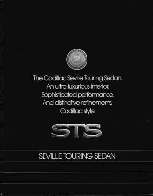 Cadillac STS Seville Touring Sedan Prospekt 1989