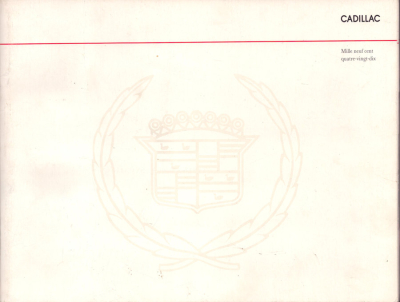 Cadillac Programm 8.1989