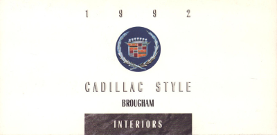 Cadillac Interiors colors 1992
