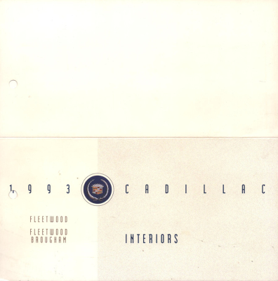 Cadillac Interiors colors 1993