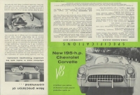 Chevrolet Corvette Prospekt 1955