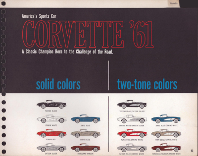 Preview: Chevrolet Händlerhandbuch / Dealer Salesman’s Handbook 1961