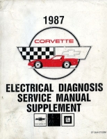 Chevrolet Corvette Reparaturanleitung Elektrik Nachtrag 1987