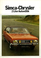 Chrysler 2 Liter Automatik brochure 1974