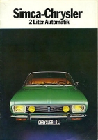 Chrysler 2 Liter Automatik brochure 1975