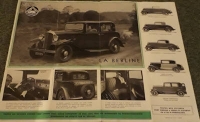 Preview: Citroen 8 CV Prospekt ca. 1933