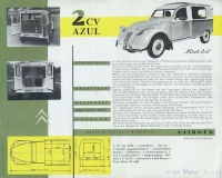 Citroen 2 CV Azul Prospekt 6.1959
