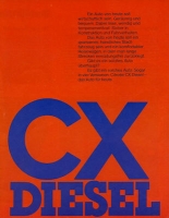 Citroen CX Diesel Prospekt 4.1977