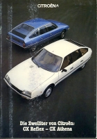 Citroen CX Reflex / Athena brochure 11.1980