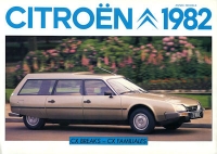 Citroen CX Breaks / Familiales brochure 1982