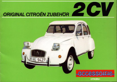 Citroen 2 CV Zubehör Prospekt 8.1984