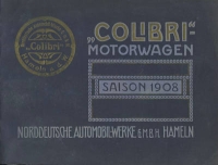 Colibri Motorwagen Katalog 1908