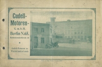 Cudell Motoren Katalog ca. 1910