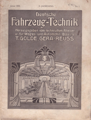 Deutsche Fahrzeug-Technik 1905 Heft 1