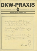 DKW Praxis Nr. 10 September 1932
