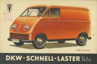 DKW Schnell-Laster Kastenwagen Prospekt 9.1950