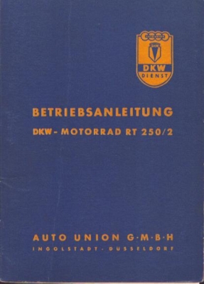 DKW RT 250/2 Bedienungsanleitung 1954
