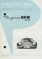 DKW 3=6 pricelist 1.1957