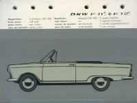Preview: DKW F 11 / F 12 / F 12 Roadster Farben ca. 1964