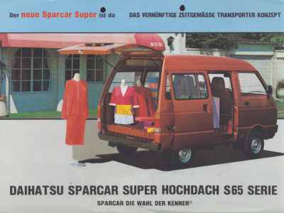 Preview: Daihatsu 5 Prospektblätter ca. 1982