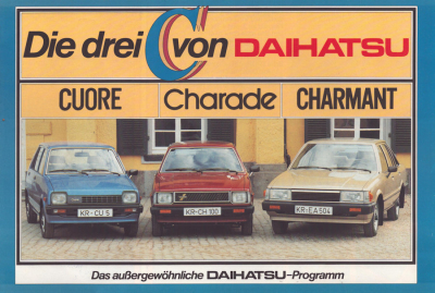 Daihatsu Programm ca. 1983