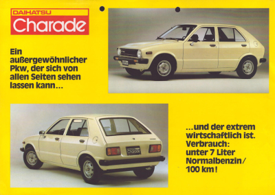 Daihatsu Charade Prospekt ca. 1983