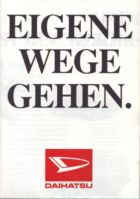Daihatsu Programm ca. 1992