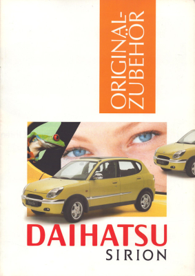 Daihatsu Sirion Zubehör Prospekt 1.1999