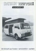 Datsun TourVan II brochure ca. 1981