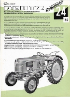 Deutz 24 PS Schlepper Prospekt 6.1956