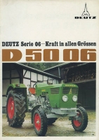 Deutz 5006 Schlepper Prospekt ca. 1970