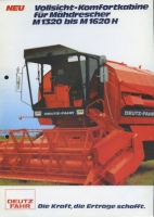 Deutz-Fahr M 1320-1620H Vollsicht für Mähdrescher Prospekt 1980er Jahre