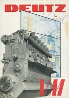 Deutz VM Diesel Motoren Prospekt 1950er Jahre f