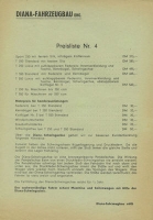 Diana Seitenwagen Prospekt 1950er Jahre