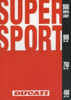 Ducati Supersport 400 S.S. - 900 Super Light Prospekt ca. 1993