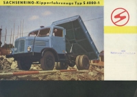 Sachsenring Ernst Grube S 4000-1 Kipper Prospekt 1957