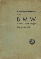 EMW - BMW Eisenach 340 Kundendienstheft ca. 1950