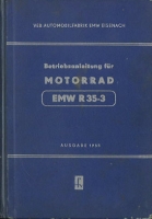 EMW R 35-3 owner`s manuel 1955