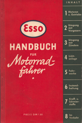 ESSO Handbuch für Motorradfahrer 1953