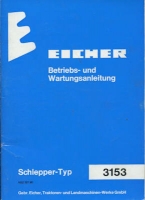 Eicher 3153 Tiger 74 Bedienungsanleitung 1973-1978