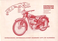 Express Radex 100 Prospekt 1950er Jahre