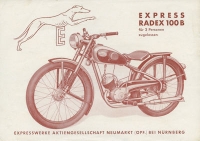 Express Radex 100 B Prospekt 1950er Jahre